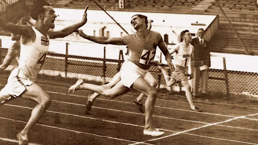 The first Deaf Olympics Deaf sports race