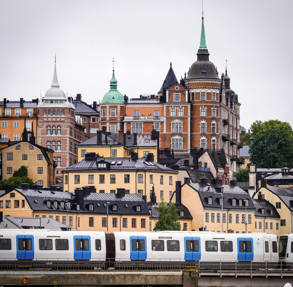 A photo of buildings in Sweden. Sweden became the first country in the world to officially recognize and legalize Swedish Sign Language, as well as the Bi-Bi (Bilingual-Bicultural) education model.